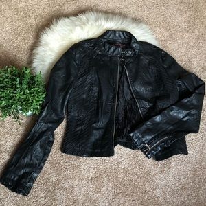 Black Faux Leather Jacket